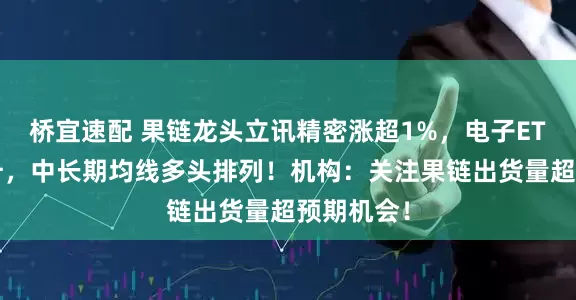 桥宜速配 果链龙头立讯精密涨超1%，电子ETF尾盘拉升，中长期均线多头排列！机构：关注果链出货量超预期机会！